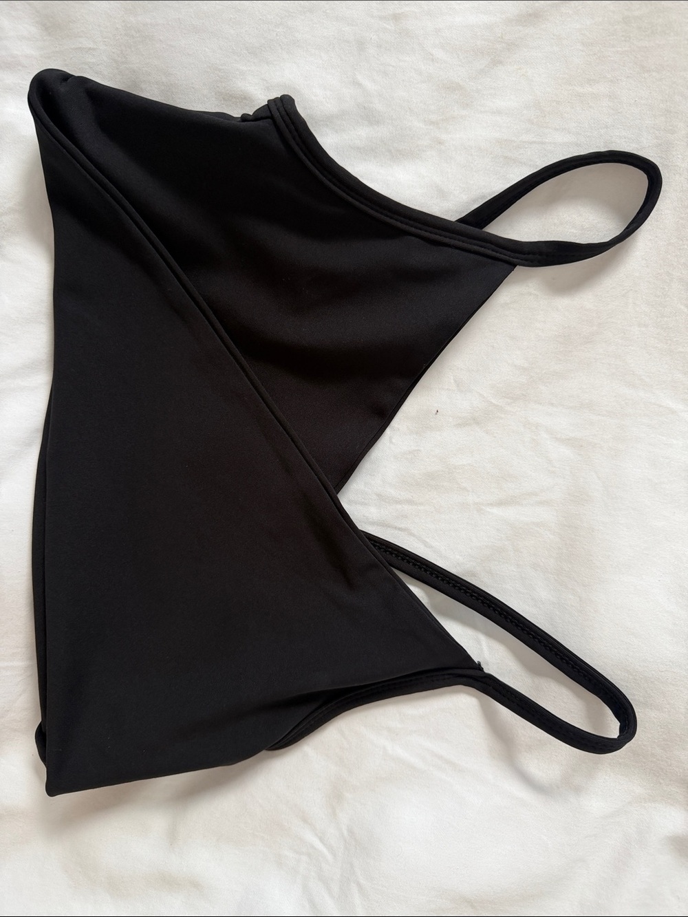 Aqua Black Double-Strap Bandeau